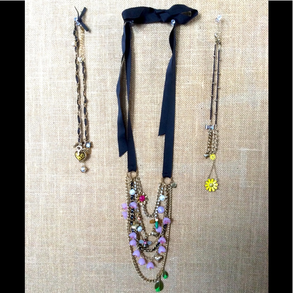 Three Betsy Johnson Necklaces